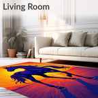 Midnight Horse Sunset Radiance Rug