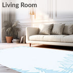 Winter Forest Mountains Landscape Rug