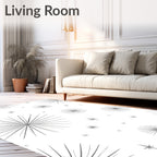 Mid Century Starburst Galactic Burst Rug