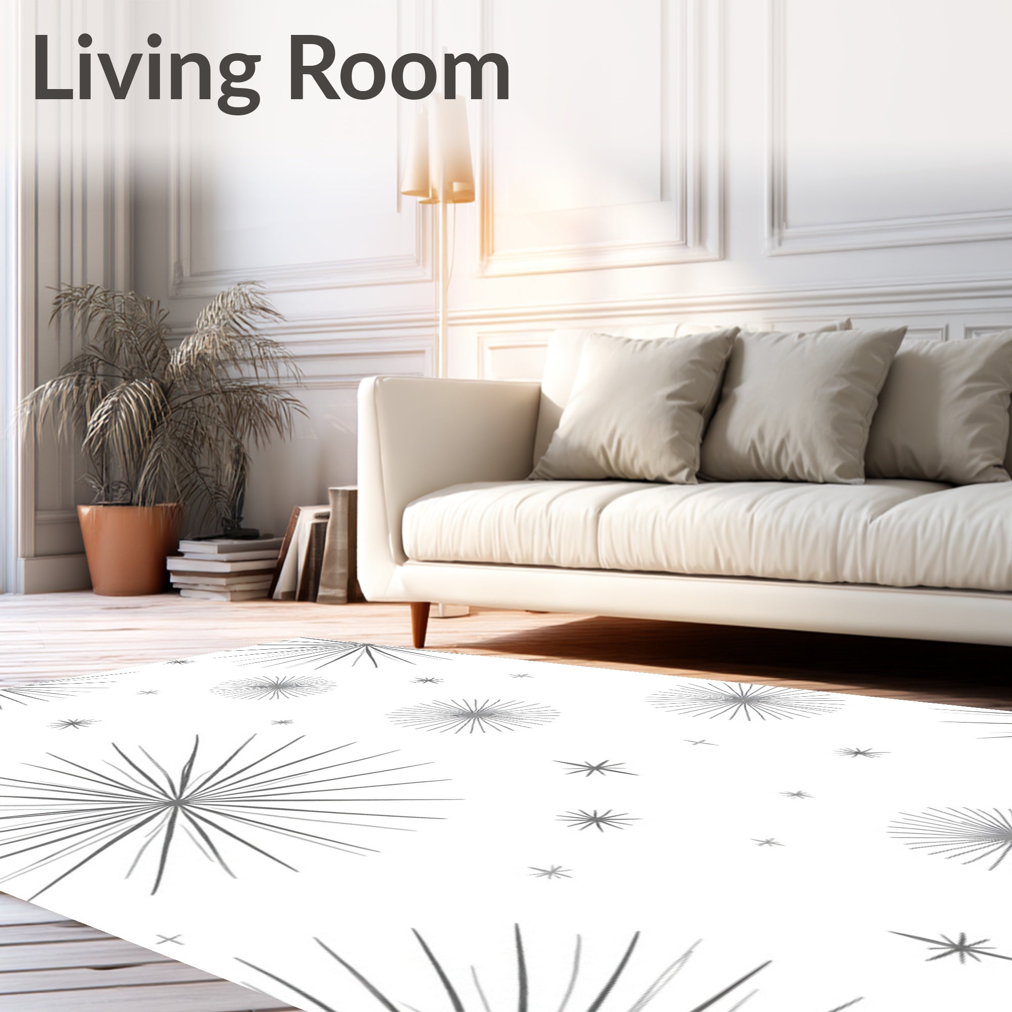 Mid Century Starburst Galactic Burst Rug