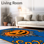 Orange Kingly Pumpkin Royal Crest Rug