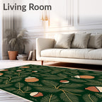 Forest Green Acorn Spruce Sprig Rug