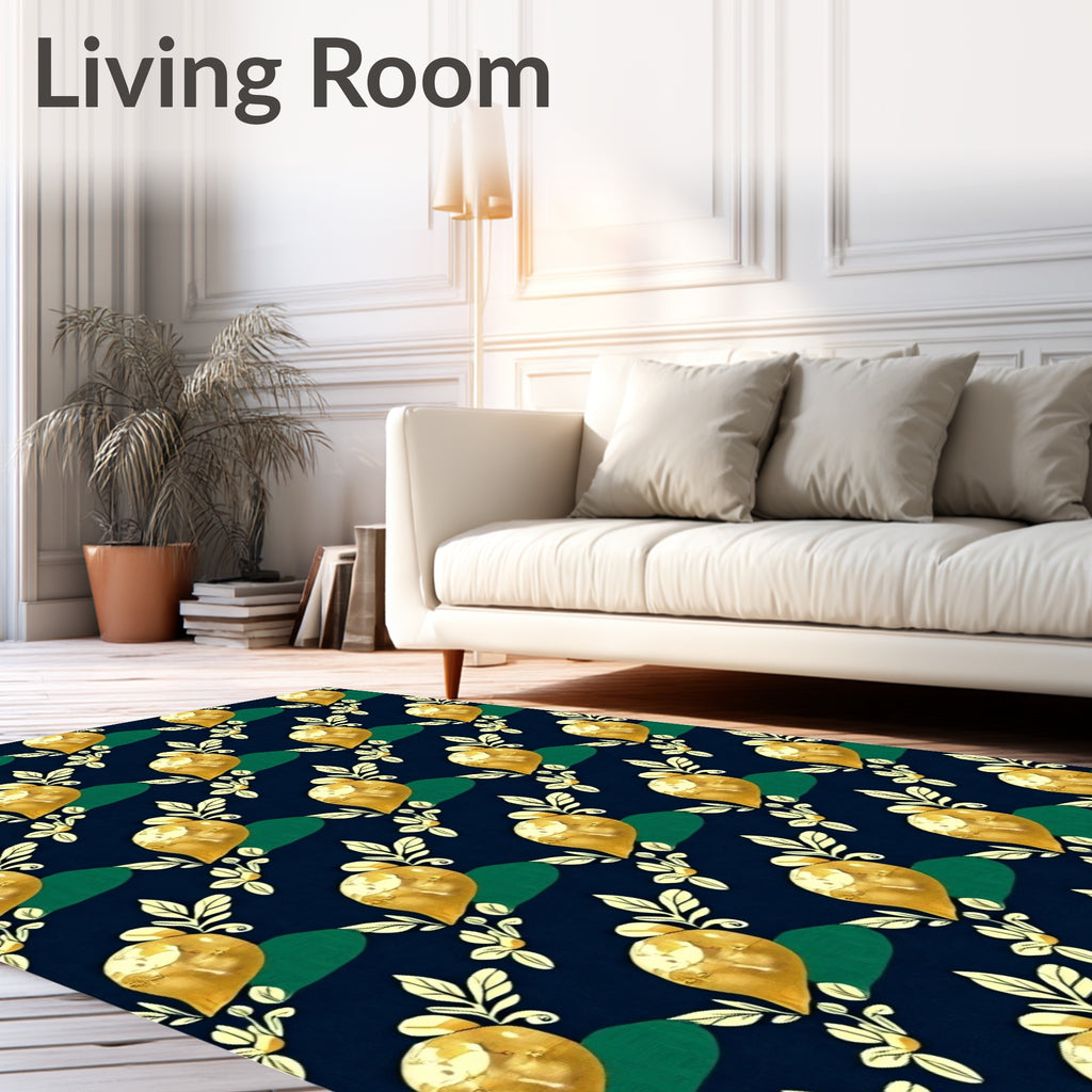Golden Radish Botanical Repeats Rug