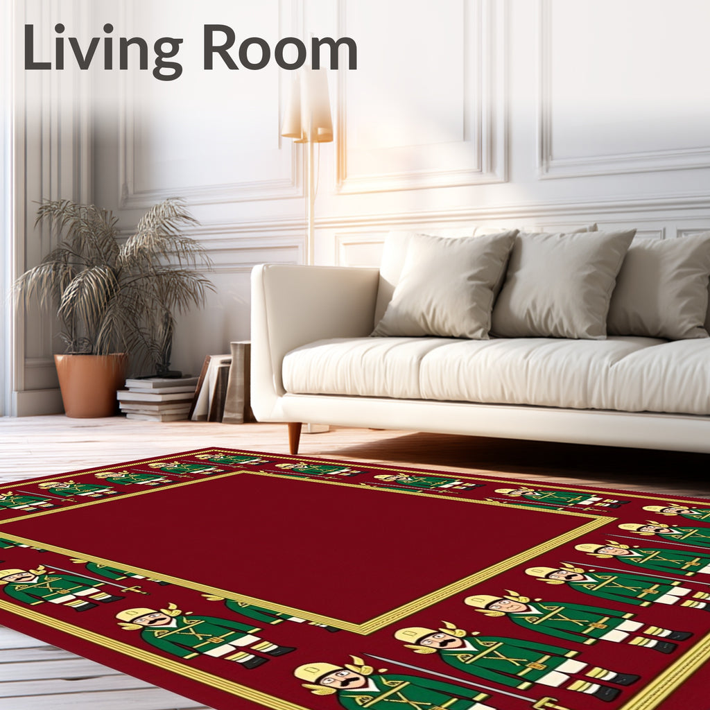 Crimson Guard Soldiers Border Red Rug