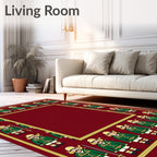 Crimson Guard Soldiers Border Red Rug