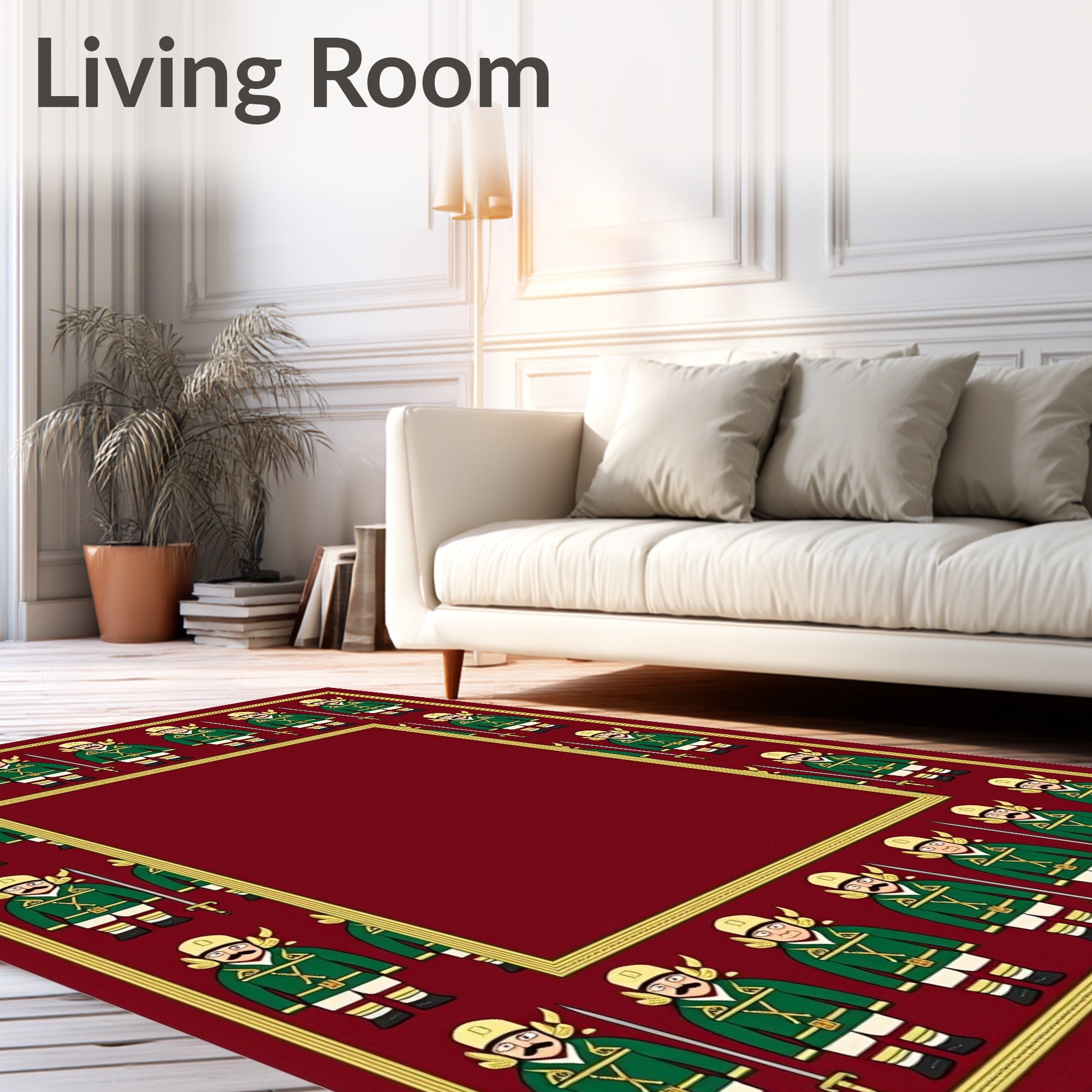 Crimson Guard Soldiers Border Red Rug