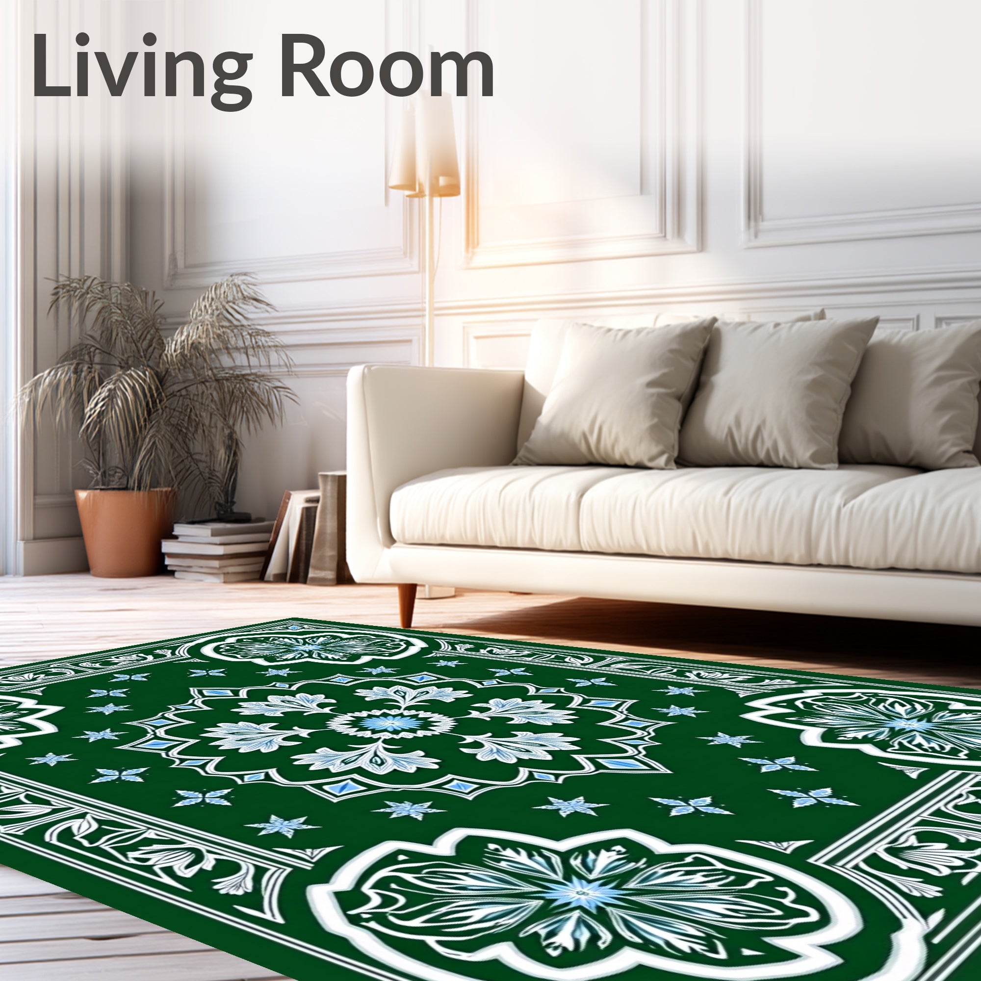 Emerald Garden Floral Composite Rug
