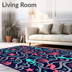 Marine Life Coral Sea Creatures Rug