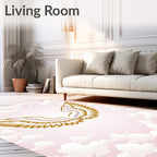 Golden Sky Angel Wings Rug