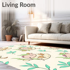 Sweet Sleeping Critter Garden Rug