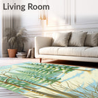 Winter Wonderland Snowy Forest Landscape Rug
