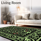 Whimsical Glow Tree Forest Owl Rug