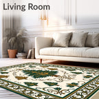 Emerald Green Tree Medallion Rug