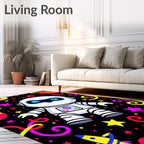 Astronaut Space Adventure Swirl Rug