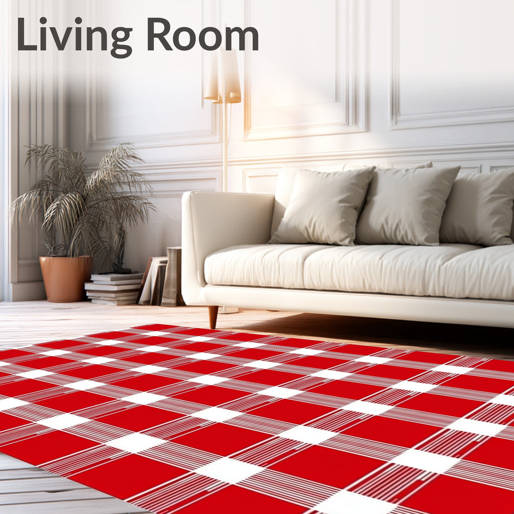 Crimson Buffalo Check Rug