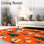 Winter Scene Snowman Festive Homes Rug