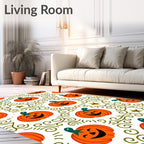 Whimsical Jack O Lantern Garden Rug