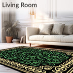 Ornate Green Tree Of Life Rug