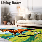 Majestic Bay Horse Countryside Meadow Rug