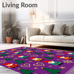 Festive Gnome Christmas Tree Heart Collection Rug