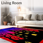 Gothic Castle Night Sky Gradient Rug