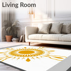 Golden Sunburst Radiance Rug
