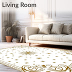Golden Starburst Celestial Collection Rug