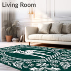 Emerald Forest Dog Medallion Rug