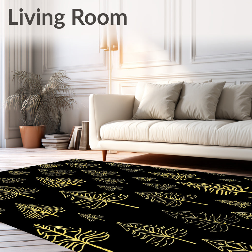 Golden Spruce Forest Garland Rug