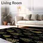 Golden Spruce Forest Garland Rug