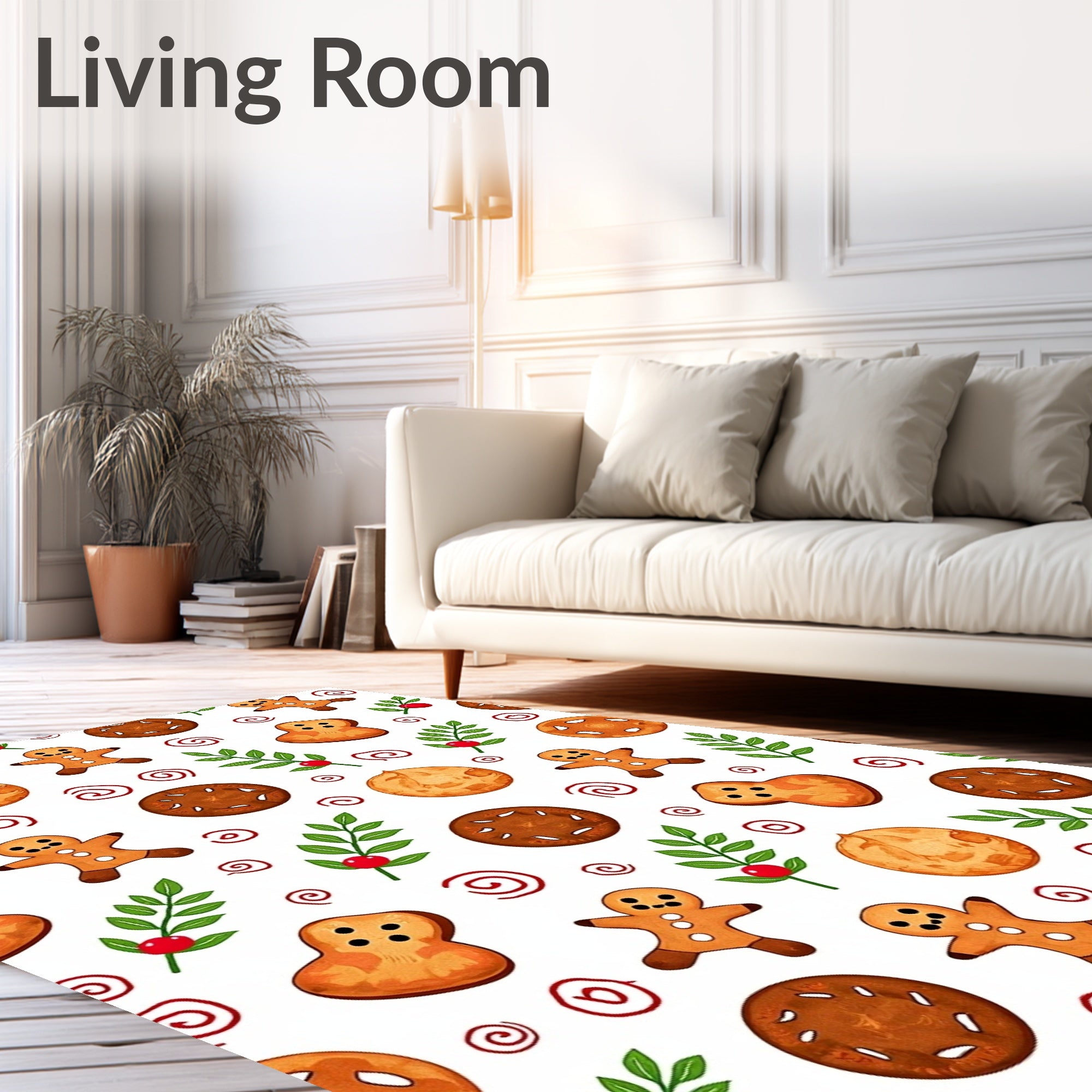 Sweet Gingerbread Holiday Cookie Collection Rug