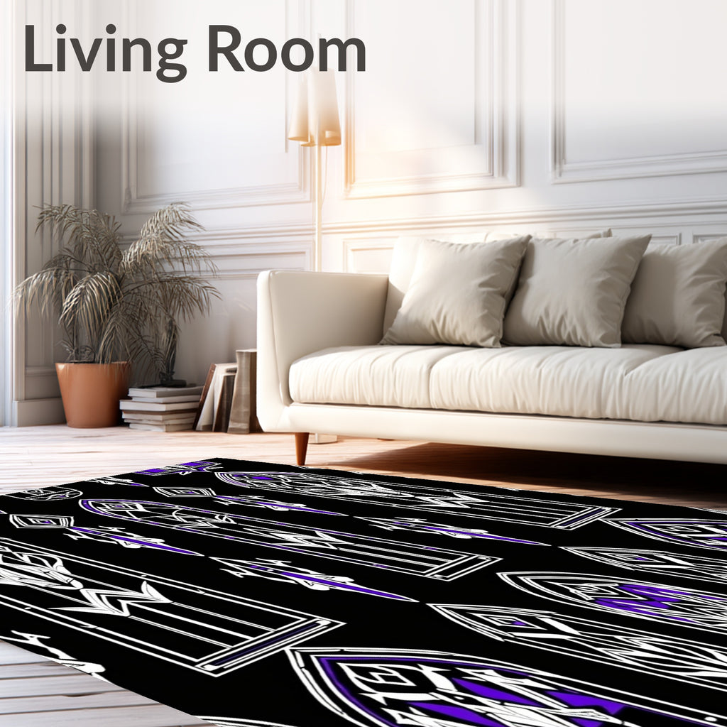 Gothic Purple Archway Tapestry Rug