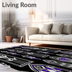 Gothic Purple Archway Tapestry Rug