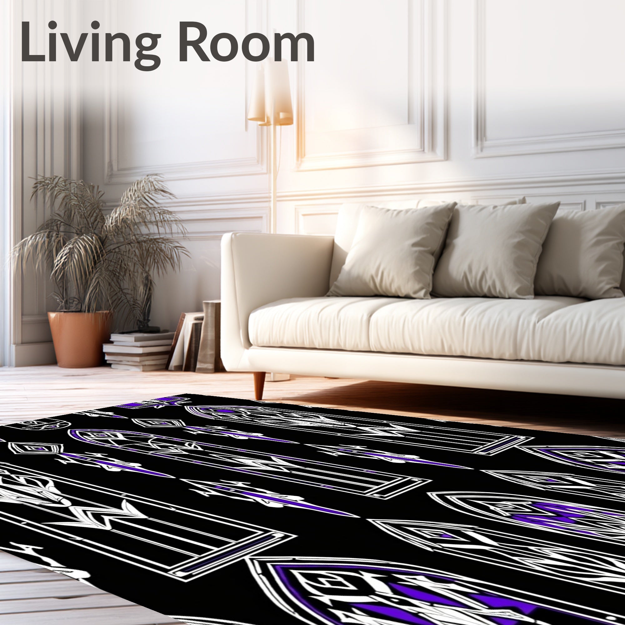 Gothic Purple Archway Tapestry Rug