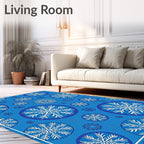 Cerulean Snowflake Gala Rug