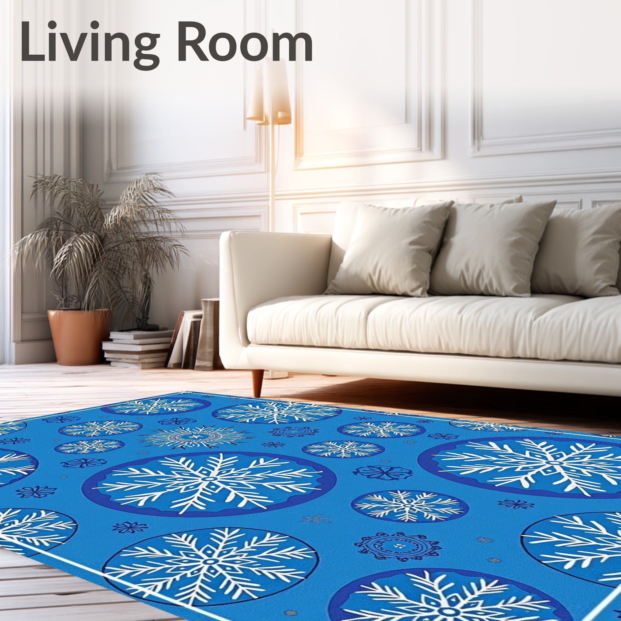 Cerulean Snowflake Gala Rug