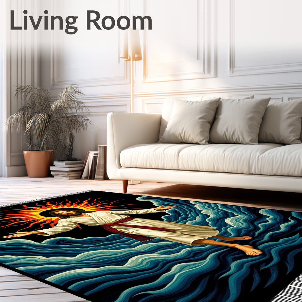Radiant Sun Walking on Water Rug