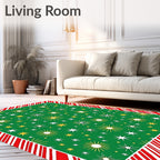 Green Sunburst Starburst Medallion Rug
