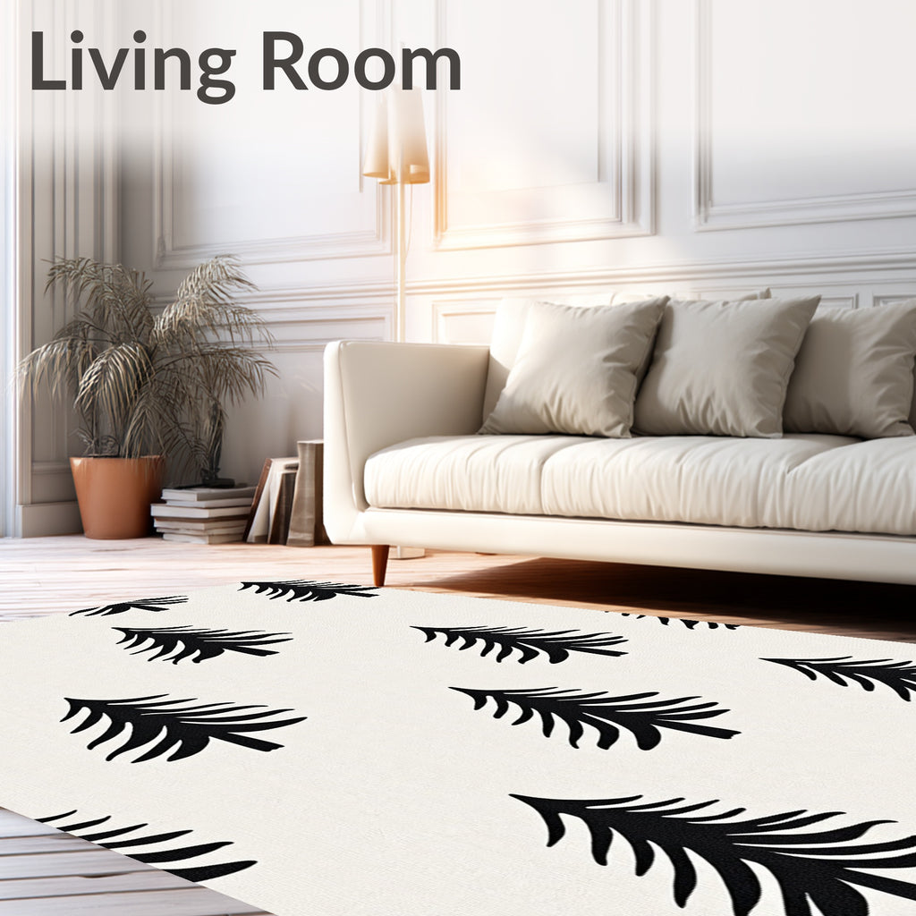 Black Pine Tree Repeat Rug