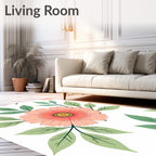 Coral Bloom Botanical Garden Repeat Rug