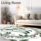Equestrian Laurel Berry Snowflake Embrace Rug