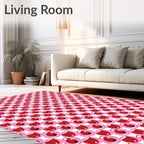 Fruity Pink Cherry Celebration Repeating Rug
