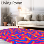 Vibrant Abstract Swirls Rug