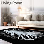 Ethereal White Spirit Flowing Hair Rug