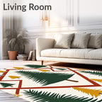 Deep Green Pine Diamond Harmony Rug
