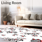 Whimsical Red Holly Creature Rapport Rug