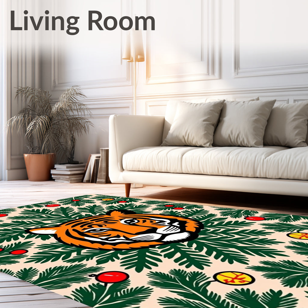 Bold Tiger Festive Evergreen Garland Rug