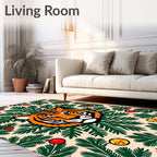 Bold Tiger Festive Evergreen Garland Rug