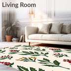 Deep Forest Holly Berry Garland Rug