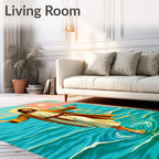 Calm Jesus Walking on Water Rug